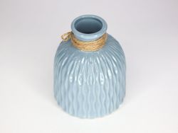 Ваза (15*15см)  цв.голубой GK-64712