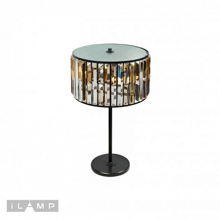 Настольная лампа декоративная iLamp Royal 10390-3T BK