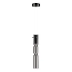 5059/5L PENDANT ODL24 385 черный/дымчатый/металл/стекло Подвес LED 5W 3000K SCROW