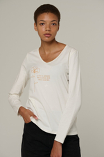 Лонгслив женский белый Queen