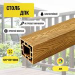 Столб ДПК PREMIUM 3D Дуб Глубокая текстура 125*125*3000мм