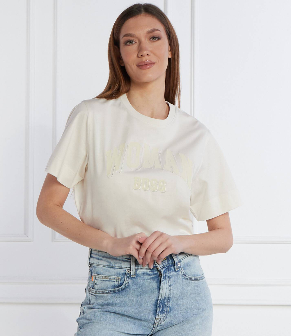 Футболка Elpha BOSS BLACK - экрю(50514737)