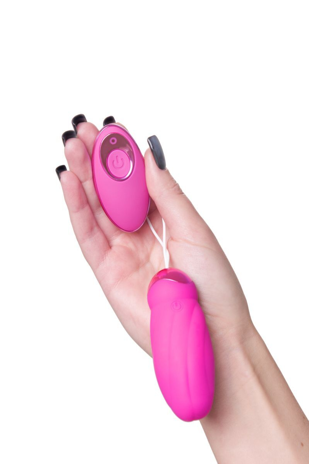 Розовое виброяйцо с пульсирующими шариками Circly (Цвет: розовый)