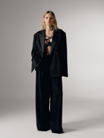 Жакет Loran с черным воротом, черный