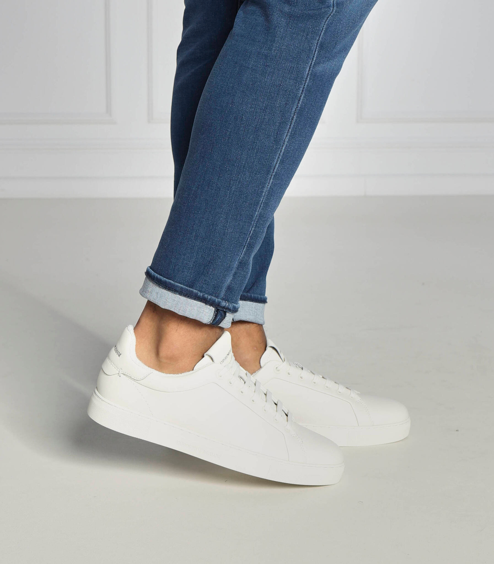 Кожаные кроссовки Emporio Armani - белый(X4X598 XF662)