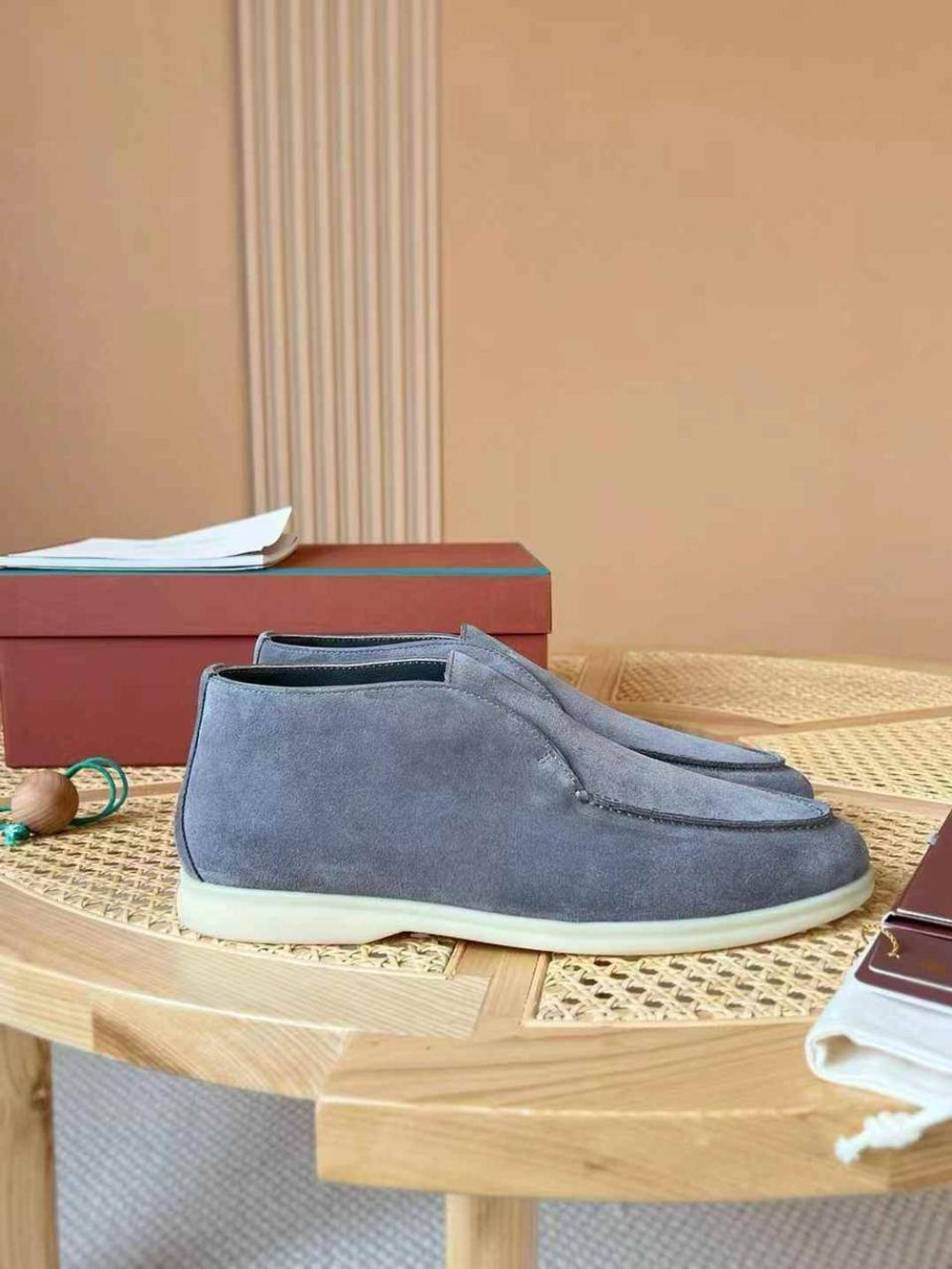 Высокие лоферы Loro Piana
