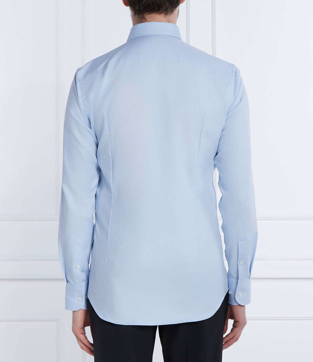 Рубашка H-HANK-SPREAD-C1-222 BOSS BLACK - голубой(50512820)