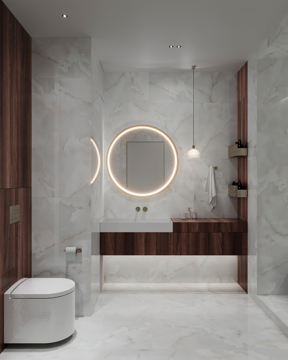 Керамогранит, Arcadia Ceramica, ONYX WHITE CLOUD, 1200x600 мм, полированная