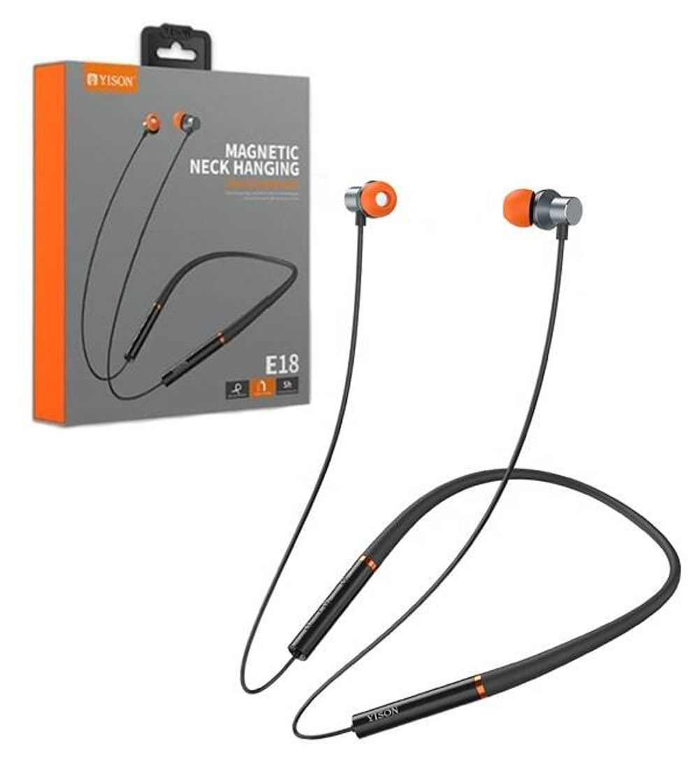 Спортивные наушники Bluetooth YISON E18 (черный)
