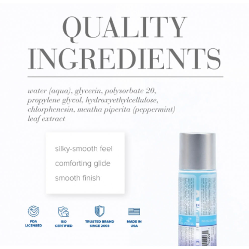 Классический охлаждающий лубрикант на водной основе JO H2O Cooling, 60 мл