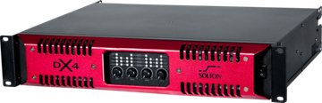 Solton DX 4 - Усилитель 4-х канальный, Класс TD; 4 х 1300 Вт на 8 Ом; 4 x 2200 Вт 
на 4 Ома; 4 x 260