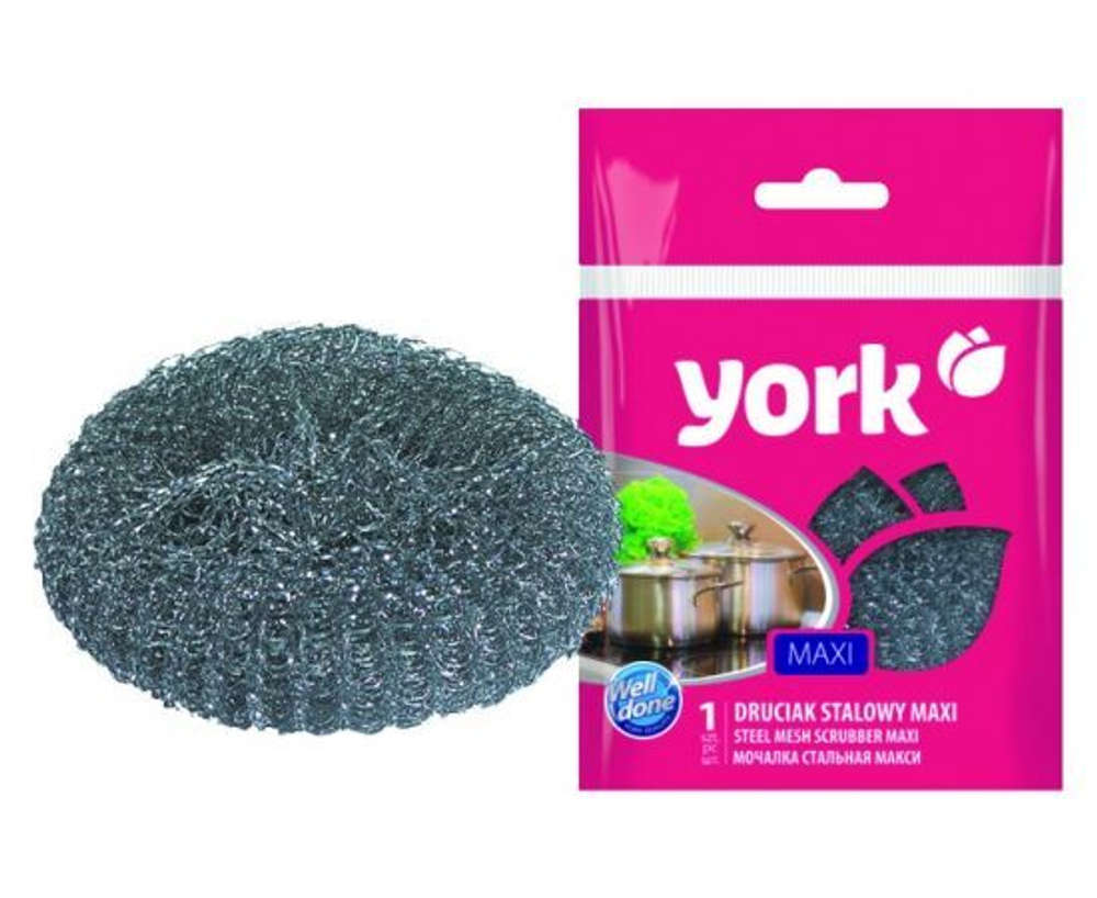 Губка стальная YORK Макси