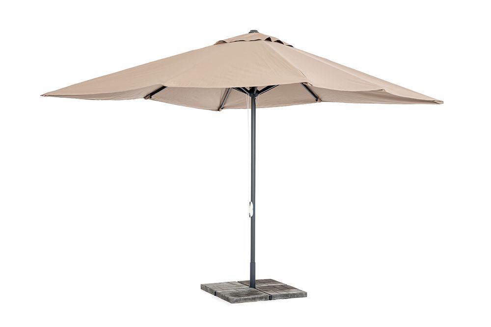 "Джулия" зонт садовый 3х3м на центральной опоре, тент бежевый