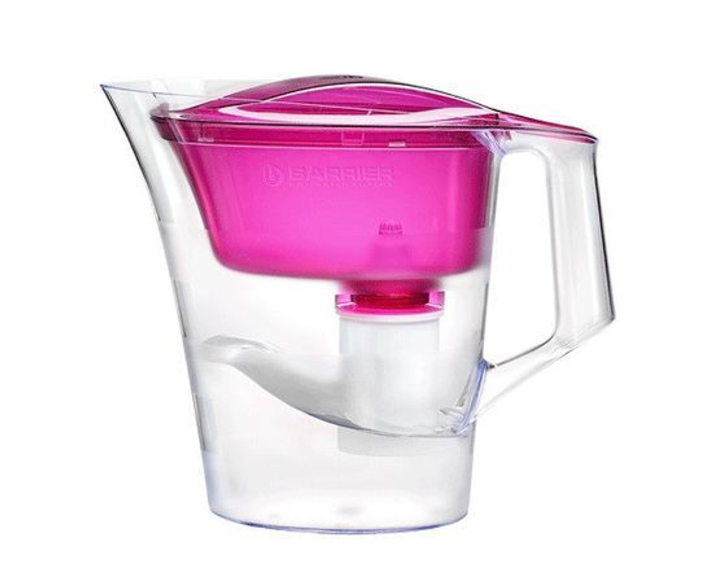Фильтр-кувшин для воды Барьер Твист, 4л, цвет: пурпурный