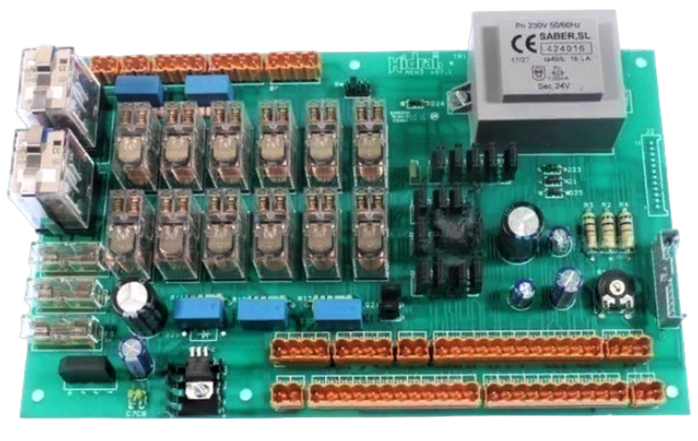 Плата MEH3 BASE V07.1 на 6 остановок  HIDRAL.
