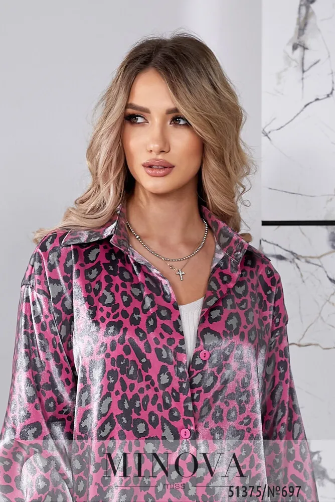 Рубашка 697-малиновый Minova