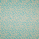 Тонкий хлопок с пудровыми кругами на бирюзовом и металлизированным принтом