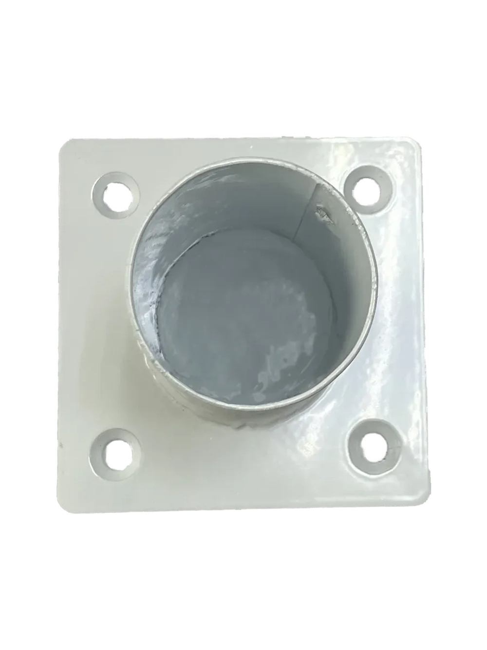 Кронштейн для балетного станка торцевой на стену, белый