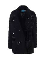 Телогрейка black FLOWERS, черная