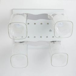 Citilux Прима CL160241 Люстра с поворотными плафонами Белая Хром