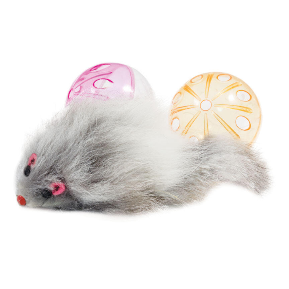 Игрушка для кошек Triol Два мяча+мышь