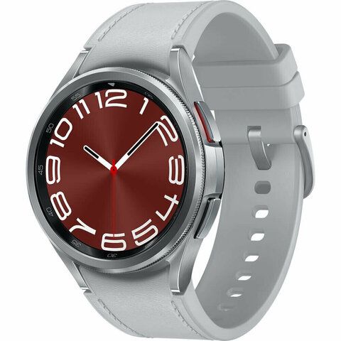 Умные часы Samsung Galaxy Watch6 Classic 43 мм Wi-Fi серебро (SM-R950)