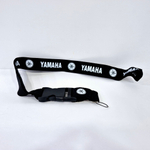 YAMAHA (чёрный) Люкс / Брелок, шнурок для ключей на шею YAMAHA (Ямаха), ланъярд, крафт, чёрный (1 шт)