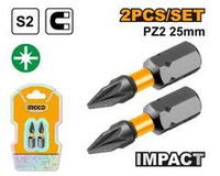 Ударная бита PZ2х25мм 2шт. S2 SUPER INGCO SDBIM71PZ225 INDUSTRIAL