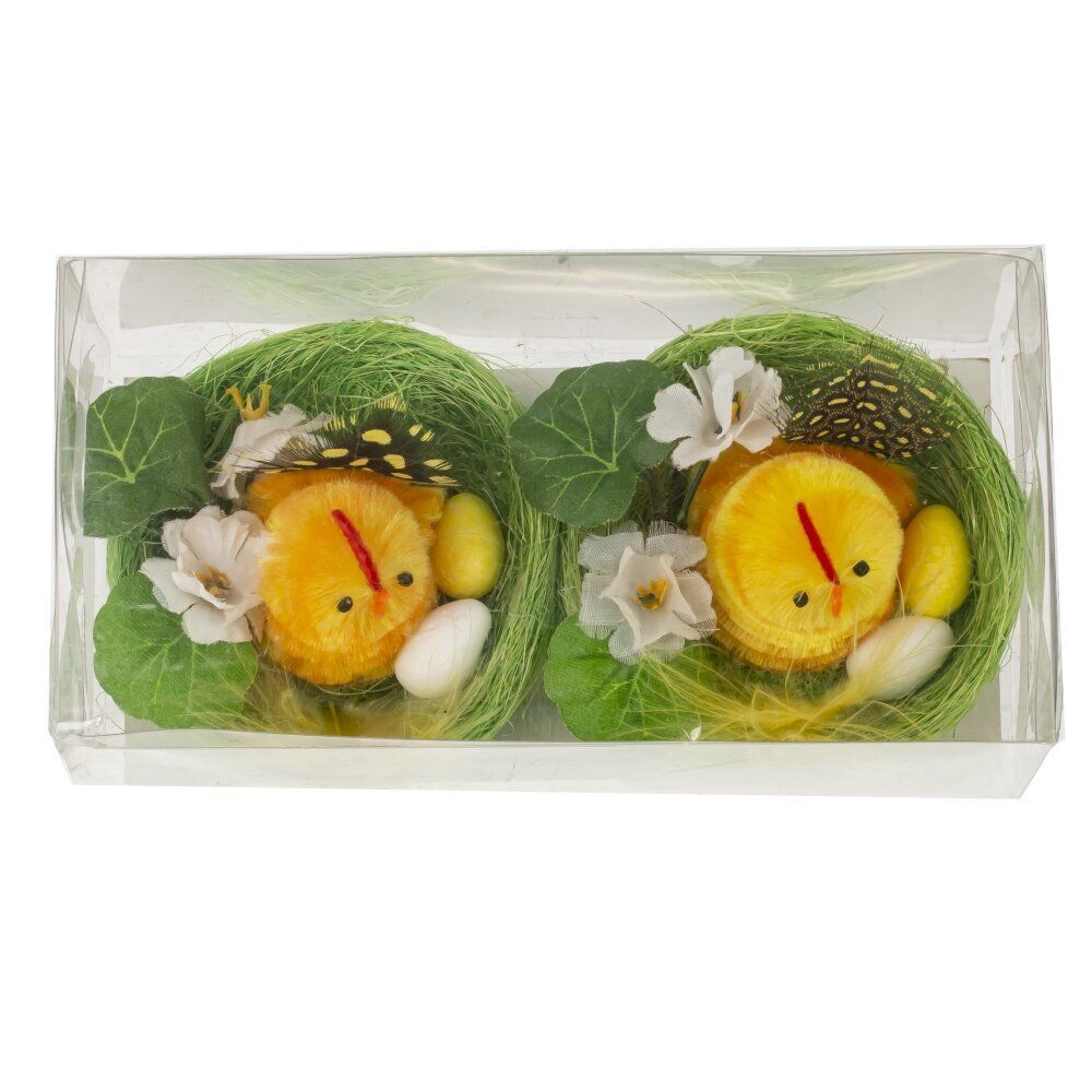 GAEM Набор из 2-х изделий декоративных "Гнездо пасхальное" (7*5,5), L14 W7,5 H6 см