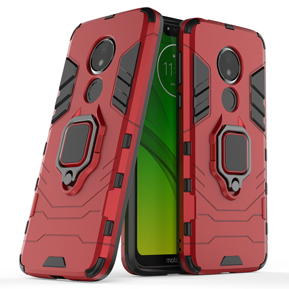 Противоударный чехол с кольцом Panther Case для Motorola Moto G7 Power