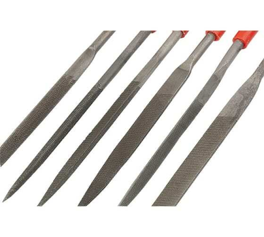 НАБОР НАДФИЛЕЙ MATRIX 180 Х5 ММ 6 ШТ ПЛАСТИКОВЫЕ РУКОЯТКИ 15822