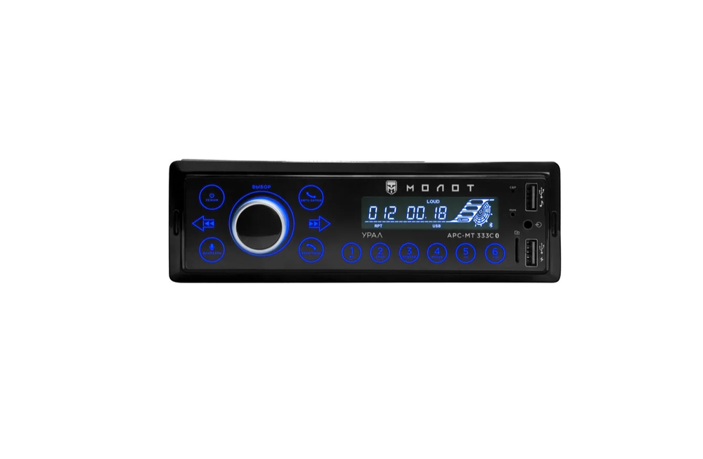 Автомагнитола URAL APC-MT 333 С MOLOT bluetooth