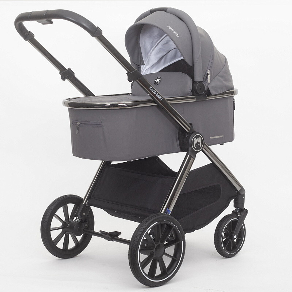 Детская коляска 2 в 1 Ining Baby KR 345 pro grey