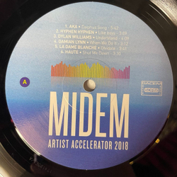 Винтажная виниловая пластинка LP Сборник Midem Artist Accelerator 2018 (France 2018)