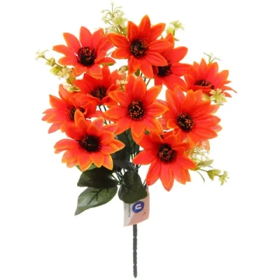 Искусственные цветы «Весеннее вдохновение» 40см 10цветков оранжевый цвет