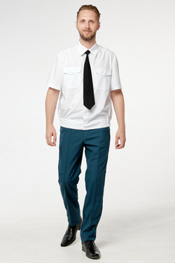 Рубашка МЧС мужская белая, короткий рукав