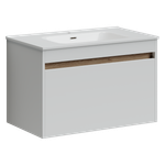 Тумба с раковиной Sancos Smart, 79 см., эмаль белый, SM80W