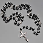 Мужские бусы с крестом "Rico la Cara" AMX001245