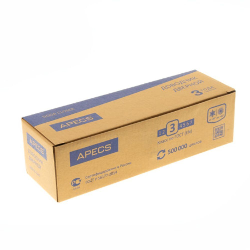 Доводчик дверной Apecs, DC-20.3/0950/065-A1-BR, -30°C + 60 °C, до 65 кг, корич, 18915