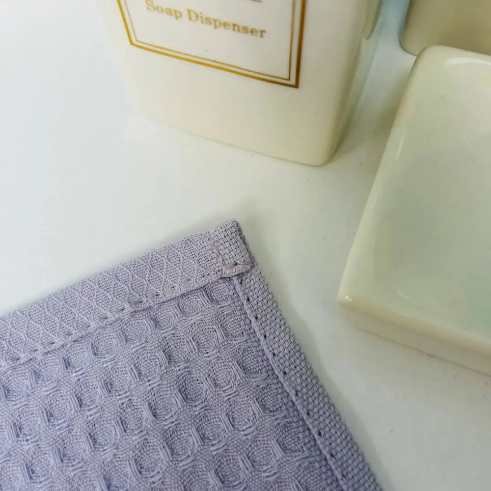 Полотенце вафельное 30*60см «Waffle» плотность 220гр/м, цвет сиреневый 10300