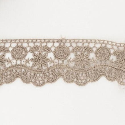 Кружево гипюр KRUZHEVO шир.32мм цв.810 кофе