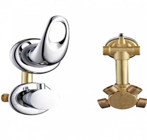 Смеситель для душевой кабины 4-х реж. крепл.выв.гайка ZM-8232-4A