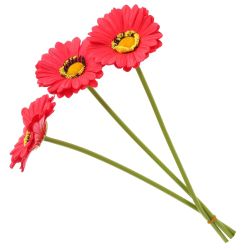 GAEM Цветы искусственные "Букет Гербер" (Real Touch), L12 W12 H33 см