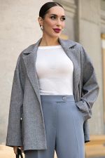 Пальто-пиджак (серый) Б14131-7М LT Collection