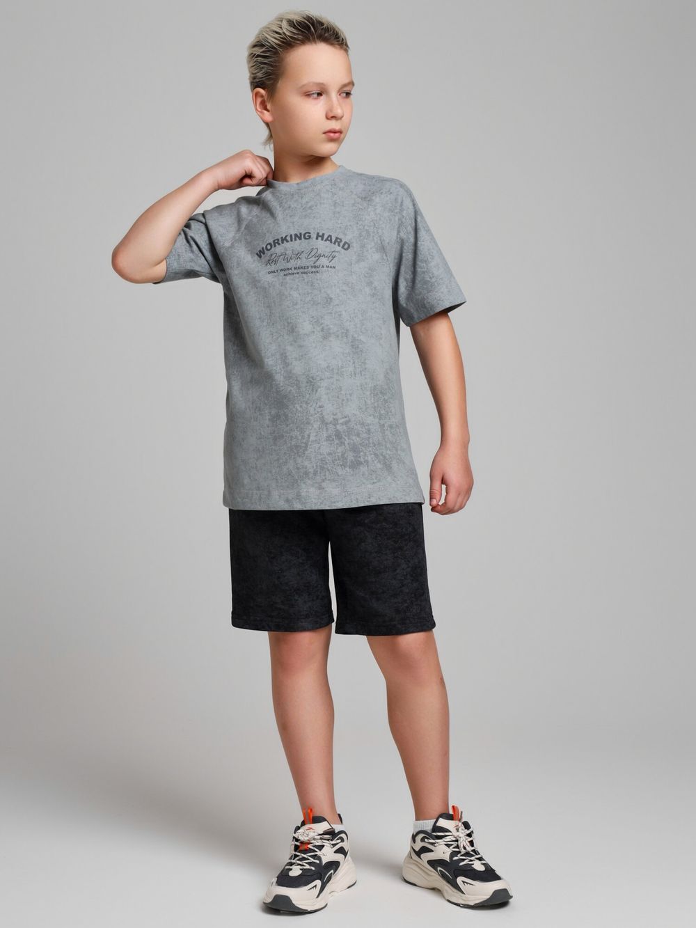 Фуфайка для мальчика Сидней-2 Виотекс СЕРЫЙ