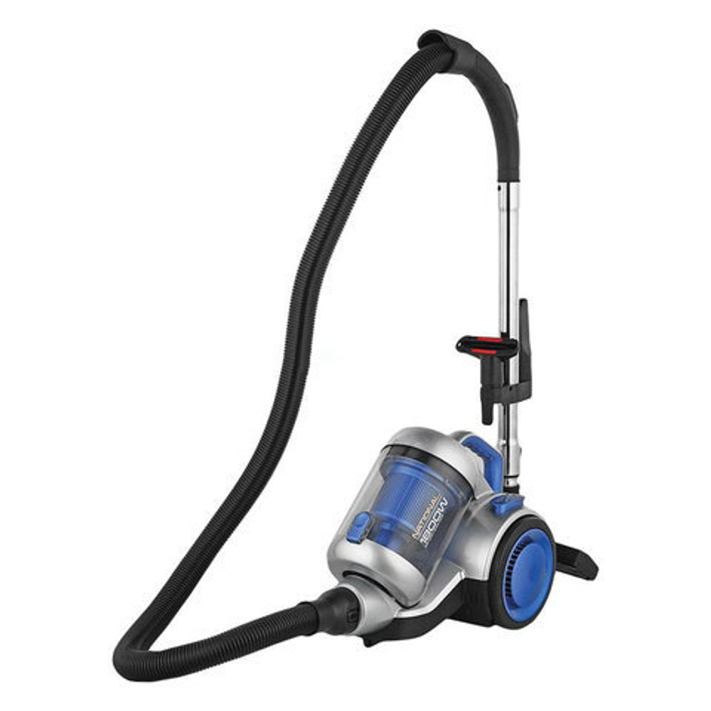 Пылесос NATIONAL NH-VC1851, с контейнером "циклон", 1800 Вт, мощность всасывания 360 Вт, синий/серебро