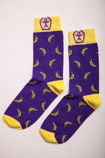 Носки ЗАПОРОЖЕЦ Банан (Фиолетовый (Фиолетовый)
