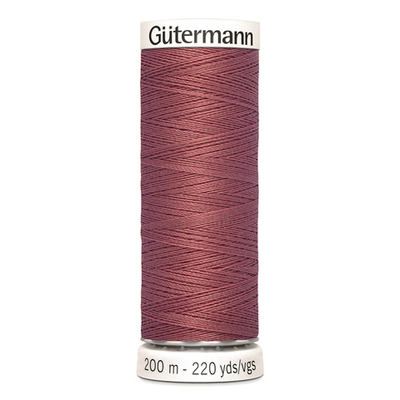 01 Нить Sew-All 100/200 м для всех материалов, 100% полиэстер Gutermann 748277 (474 турецкий розовый)