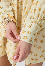 Платье-корсет желтое