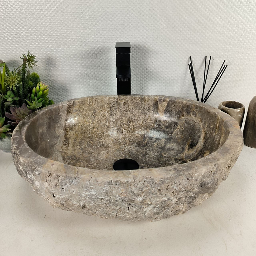 Раковина из оникса Erozy Grey EO-64616 52*42*15 0183